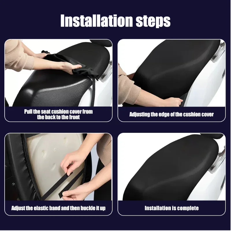 Motorcycle Seat Cover Waterproof Dustproof Rainproof Sunscreen Motorbike Scooter Cushion Seat Cover Protector Accessories