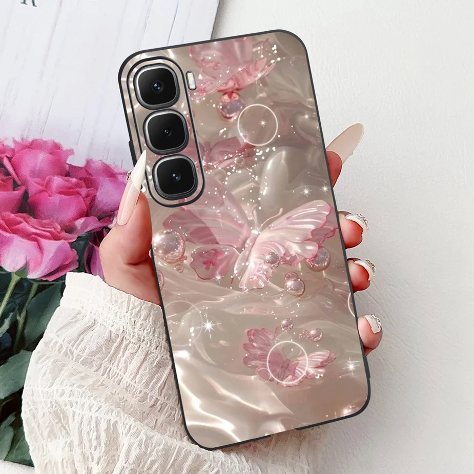 Cute Painted Soft Silicone Phone Case Cover for Infinix Hot 60 Series