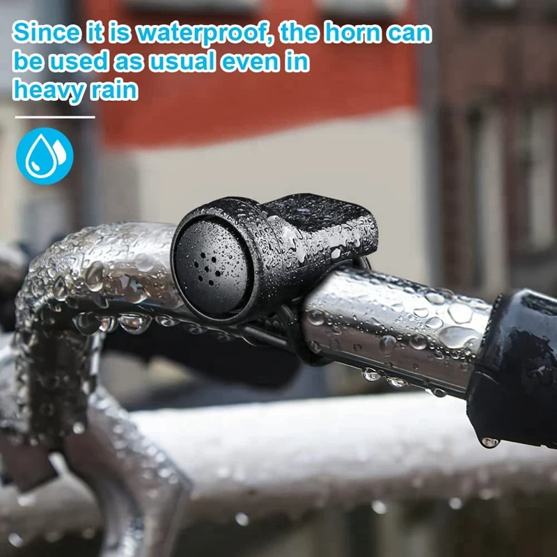 Bike Horn, Electronic Bicycle Bell,140DB Bike Horn For Adults, 4 Sound Modes Waterproof Horn For Bike,Loudest Bike Horn