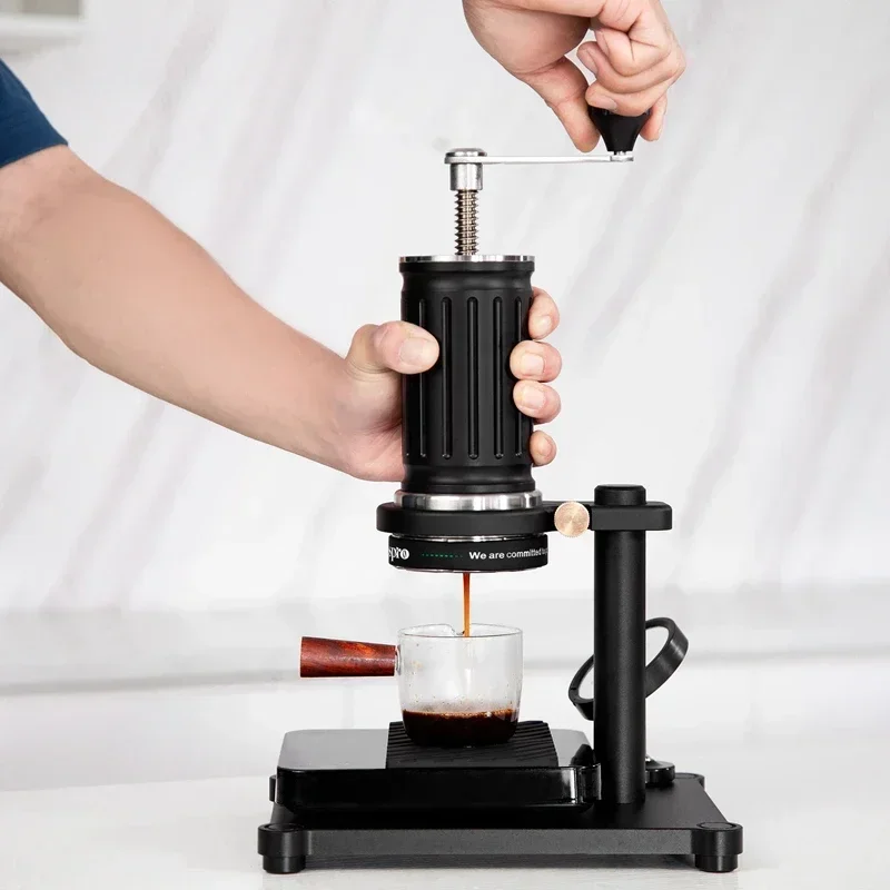 Spinspro Manual Espresso Coffee Maker Uper Stainless Steel Coffee Machine Screw Progressive High-pressure Hand Machine