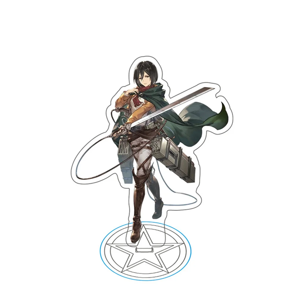 Attack on Titan 15cm Acrylic Action Figure Ornament - Clear Standing Sign Collectible Gift