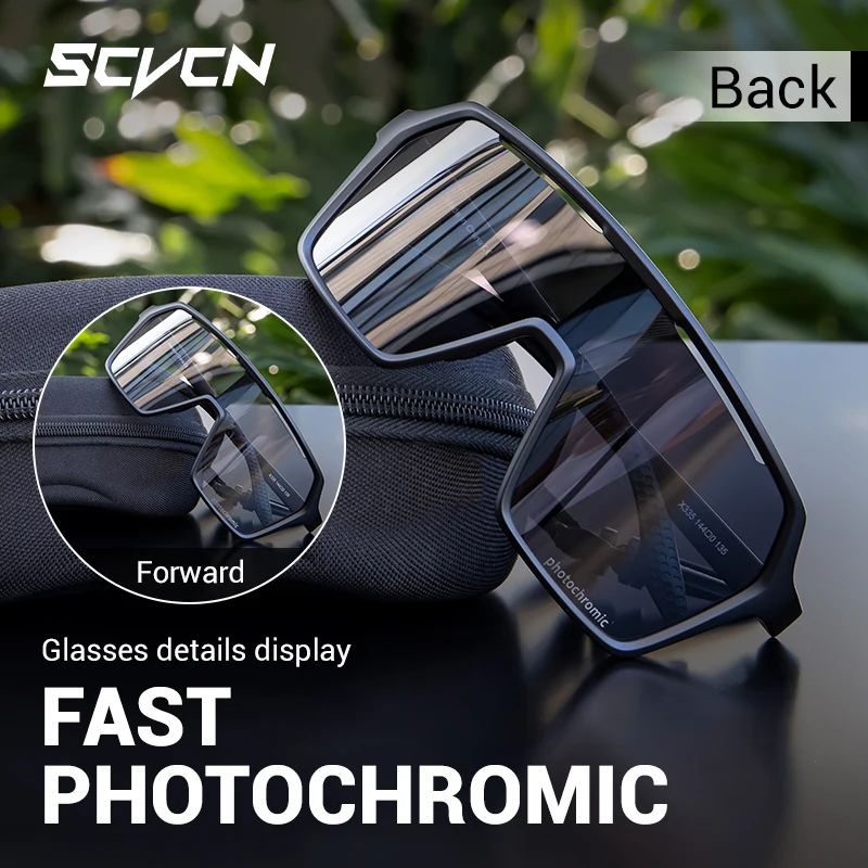 Photochromic UV400 Outdoor Sports Eyewear - Unisex Cycling, Running, and Hiking Sunglasses