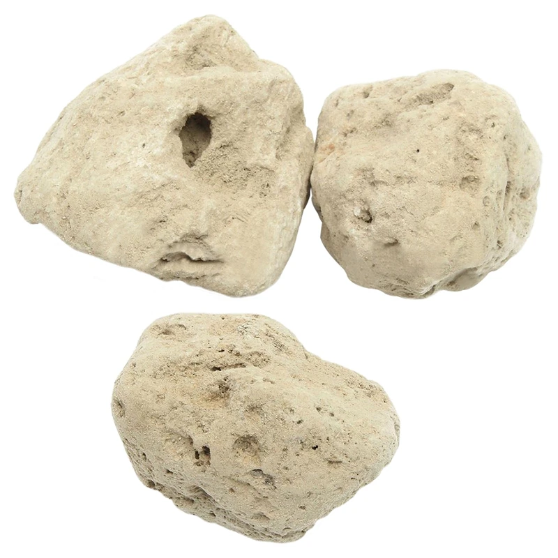 Title 1, 3pcs Floating Real Rocks Aquarium Water Plant f...