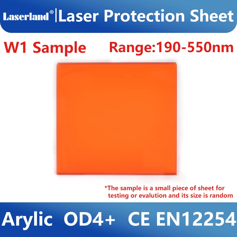 Laser Window Shield Industrial Grade Laser Window Sample Clear View 1064nm Protection Shield Sheet Acrylic Safety Screen