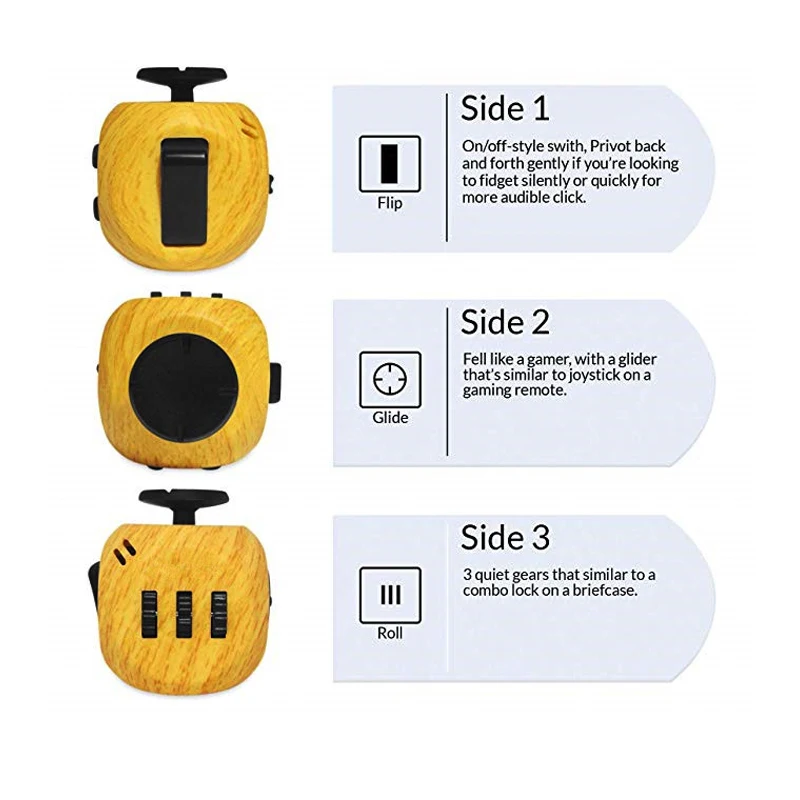 Fidget Cube Toys 6 Sides Anti Stress Magic Cube Dice For Kids Adults Autism ADHD OCD Anxiety Relief Focus EDC Hand Sensory Toys fidget toys puzzle toys anti stress toys puzzle cube magic puzzle cube mini fingertip toy