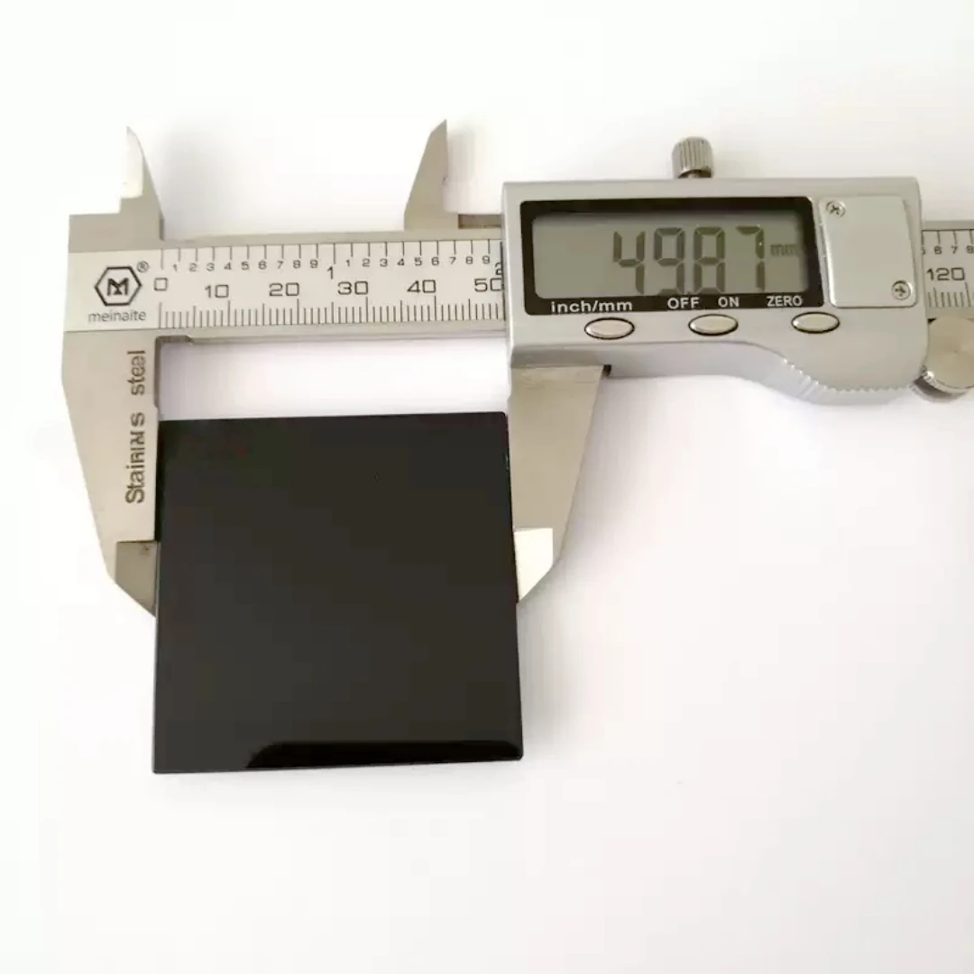 850nm IR 통과 필터 검정색 유리 가시광선 차단 2.7x3 100x100mm 카메라 야간 투시경 산업용 렌즈 RG850