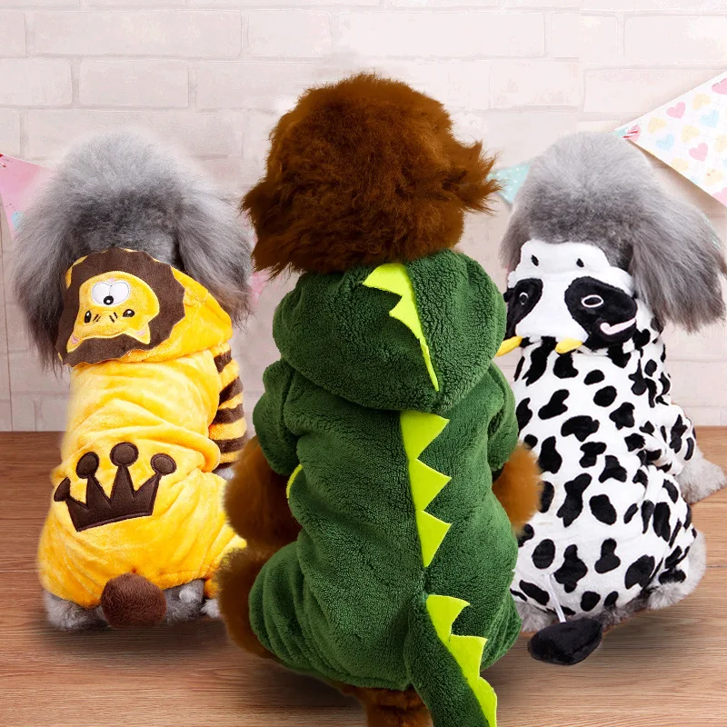 Soft Warm Fleece Dogs Jumpsuits 3