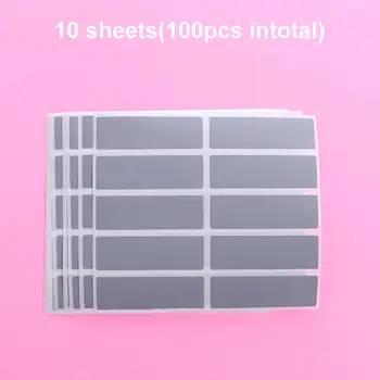 100 pezzi adesivi raschiante rettangolari carte antigraffio adesivi creativi divertenti da grattare carte adesive da grattare