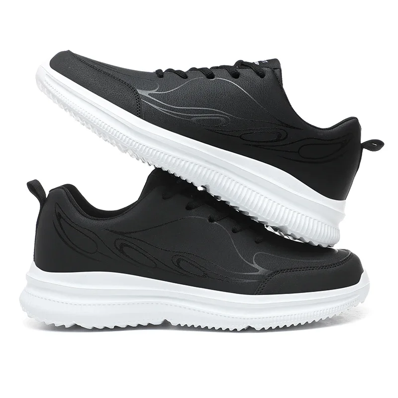 Casual Leather Shoes Anti-Skid Soft Soles Fashion Versatile Shoes Men's plus Size 46 Leather Shoe