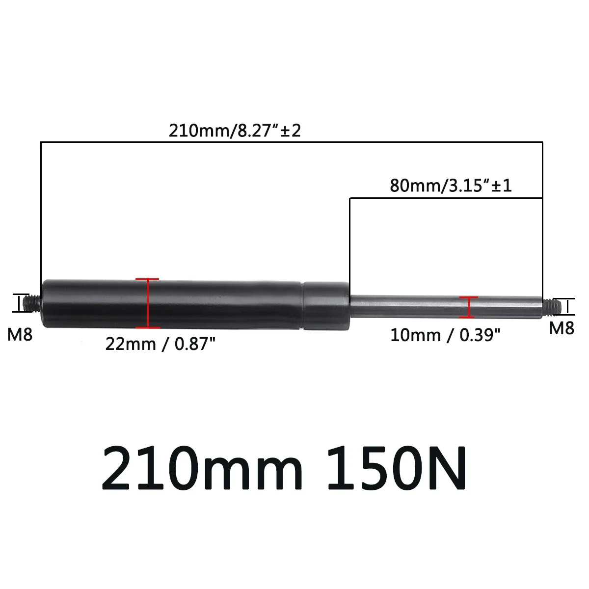 ڵ  Ʈ   ö ĵ  ε  Ʈ, RV ħ â  ĳ, 210-610mm, 150N, 10mm, 2 