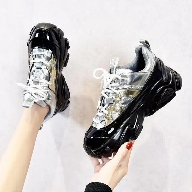 Zapatos antiguos de charol negro para primavera y otoño, zapatillas de ligeras y versátiles para estudiantes, 2021|Zapatos vulcanizados de mujer| - AliExpress