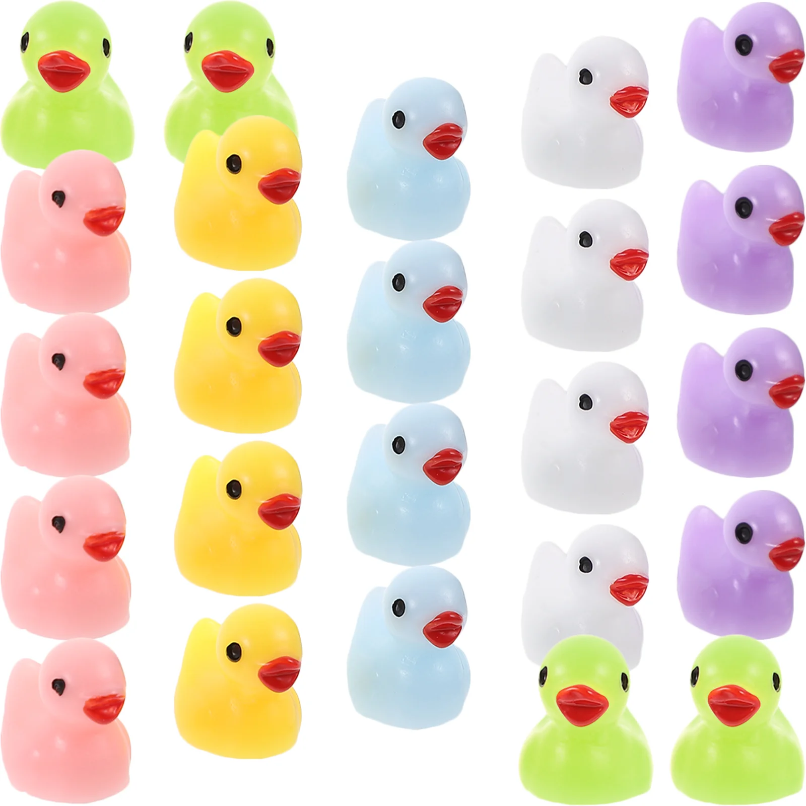 

120 Pcs Garden Figurine Resin Ornament Tiny Ducks Fairy Statue Sculpture Landscape