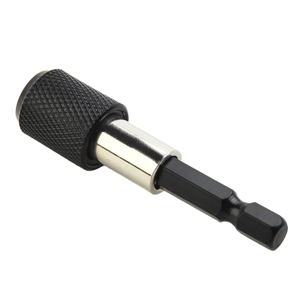 Drill Chuck Screwdriver Impact Driver 2pc 50/60mm Drill Chuck Screwdriver Impact Driver Keyless Adaptor 1/4in Hex Shank Drill Bit Quick Change Convertor Adapter Tool