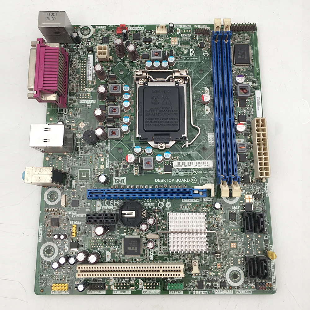 Board Dh61ww Intel Desktop Board Btww Intel H61 Motherboard Intel