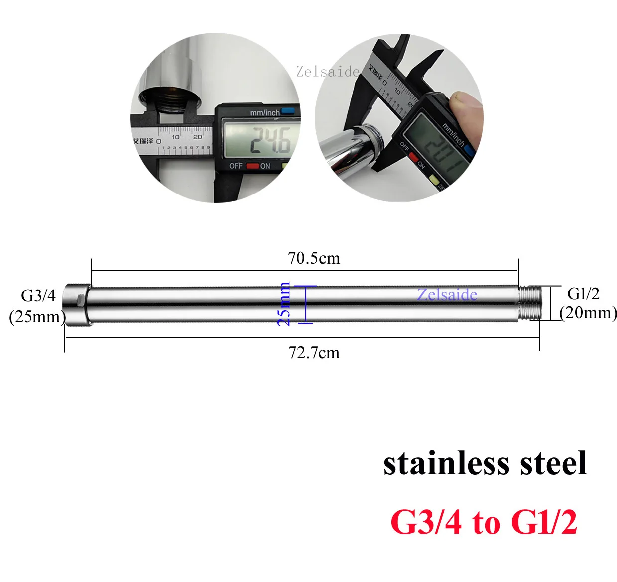 Gistuch Tube D'extension De Bras De Douche, Rallonge De Pomme De Douche En Cuivre, Décoration De