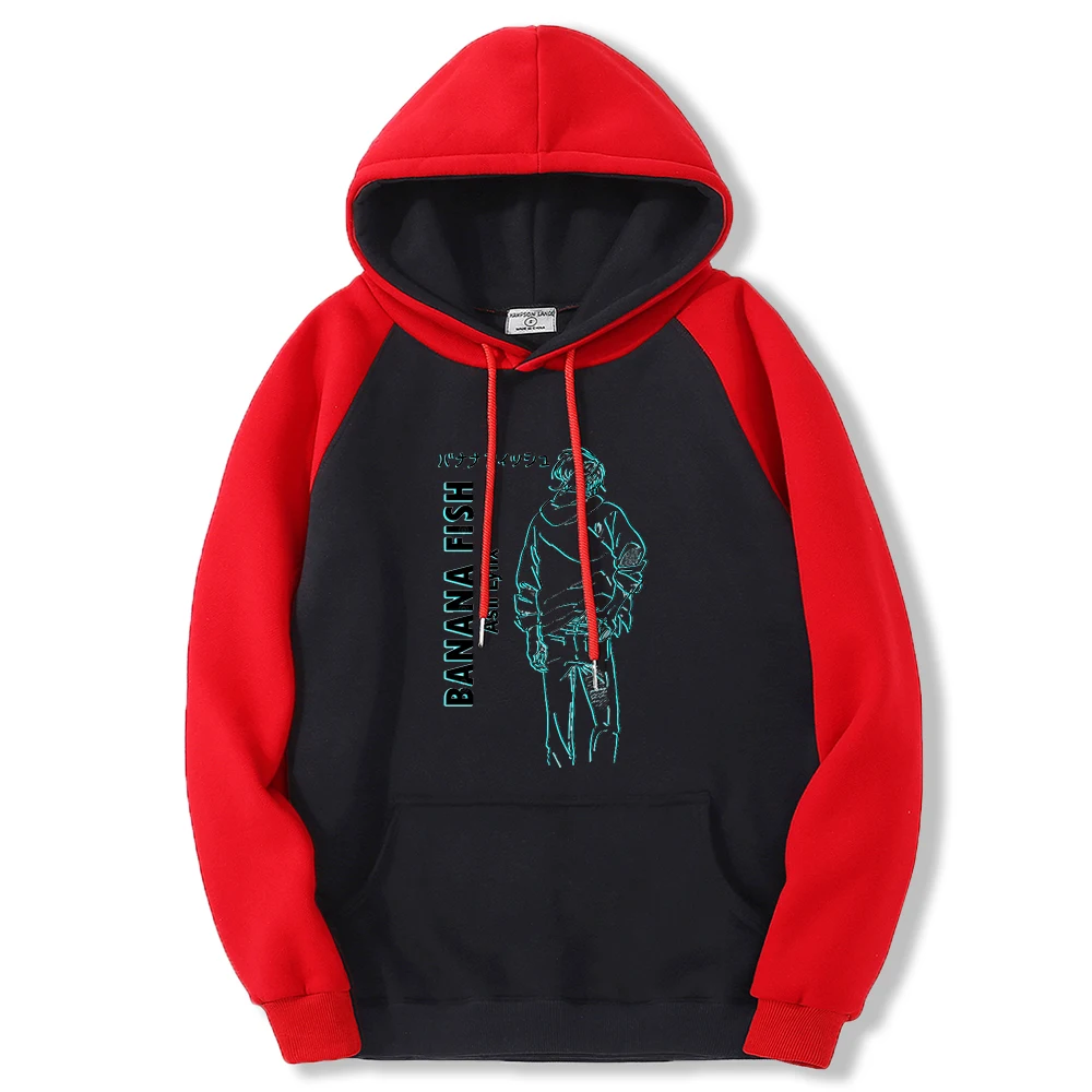 Red Ash Lynx Hoodie Banana Fish Ash Lynx Eiji Okumura Yaoi Anime
