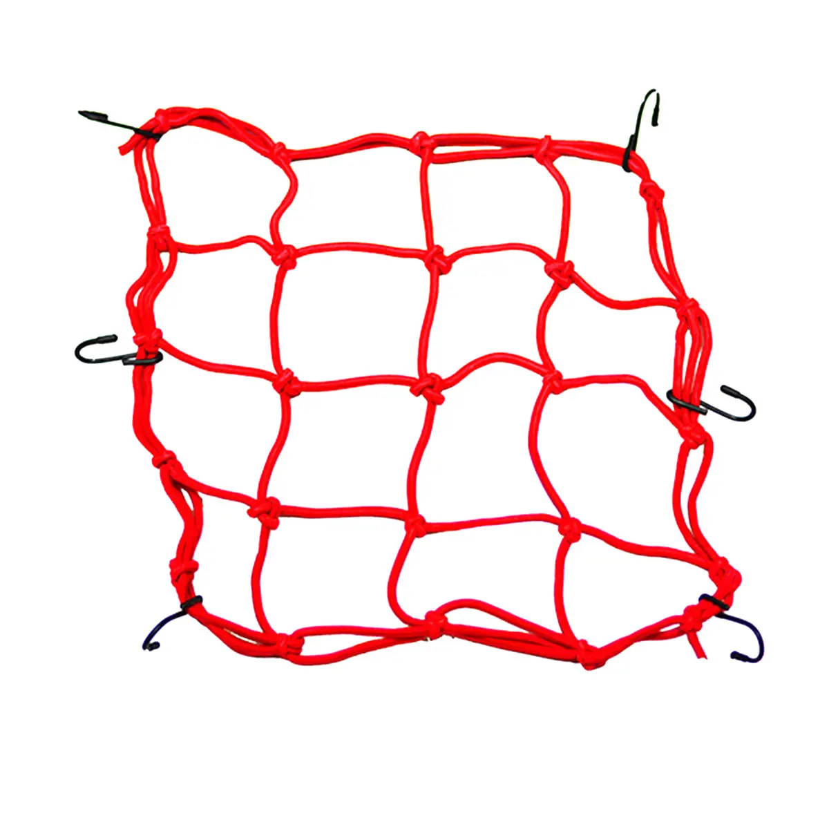 30*30cm / 40*40cm Heavy-Duty Elastic Motorcycle Luggage Net Helmet Holder Tank Mesh Adjustable Hooks