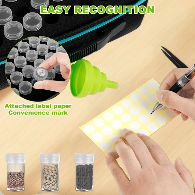 Organizzatore Per Semi Da 30 Slot Con Etichette - Portatile Per Semi, Perline E Hobby - Foto 2