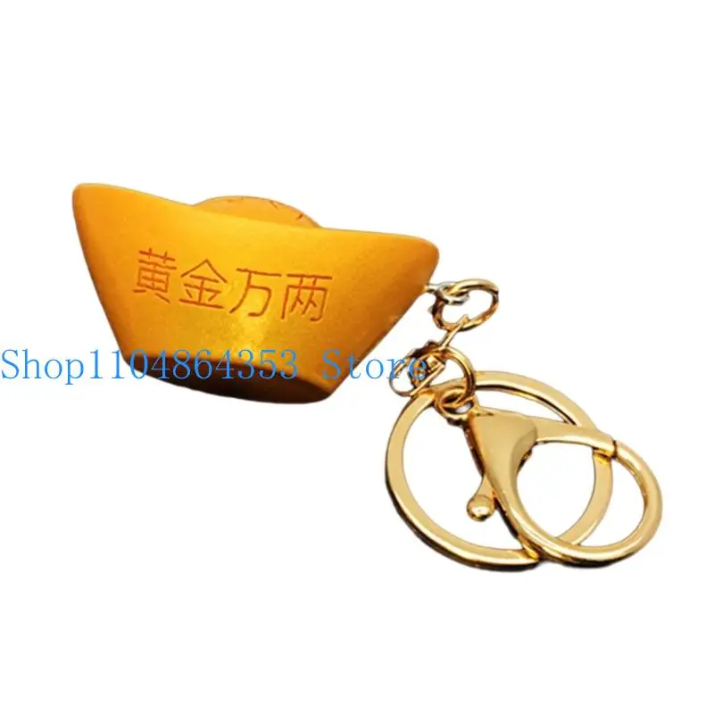652F Mode Auspicious Symbol Schlüsselbund Neue Jahr Glück Charme Miniatur Gummi Schlüssel Halter Für Geschenke Dekorationen 2026