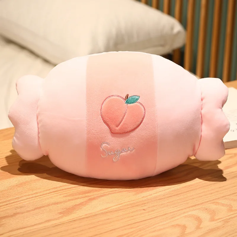 Children's plush pillow cute candy warm hands office nap pillow student small Girl Gift Pink