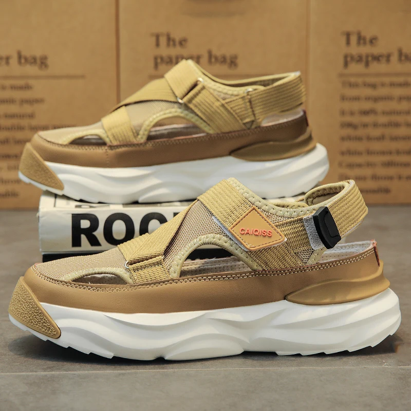 Sandalias de playa a la moda Para hombre, zapatos de plataforma informales Para exteriores, chanclas de verano