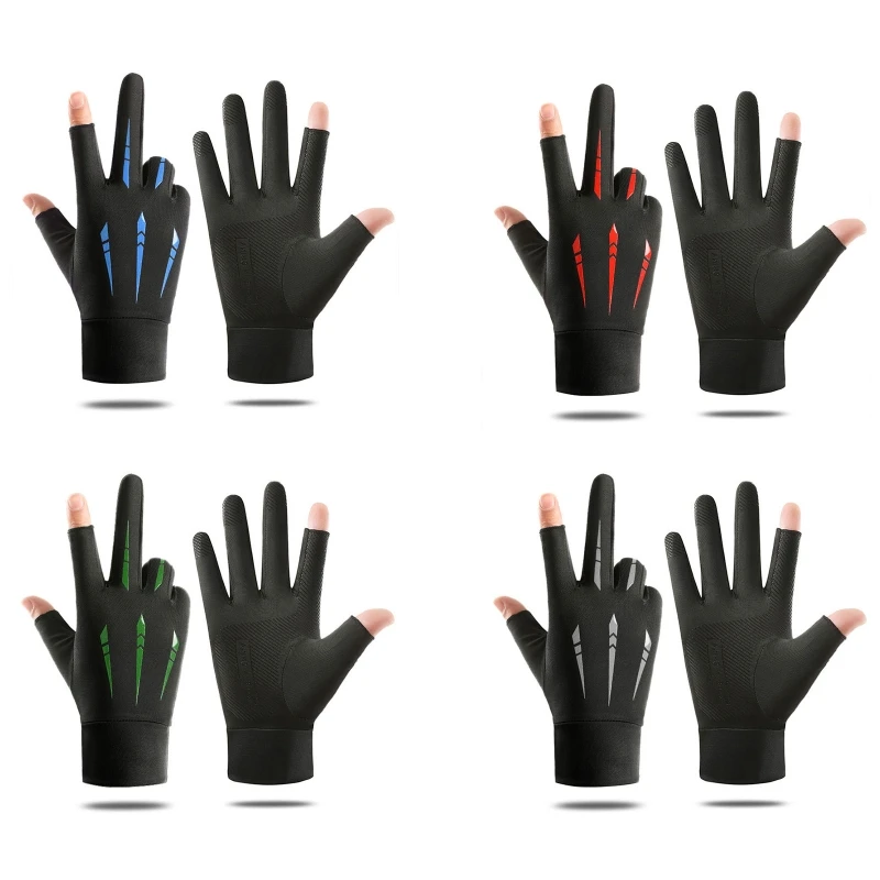 

Summer Sun-proof Gloves Skin-friendly Nylon Gloves for Teens Cycling Hiking