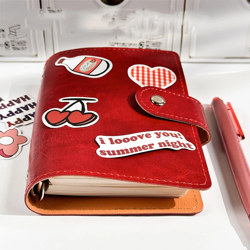 Compact Soft Leather Pocket Notebook with 120 Blank Pages