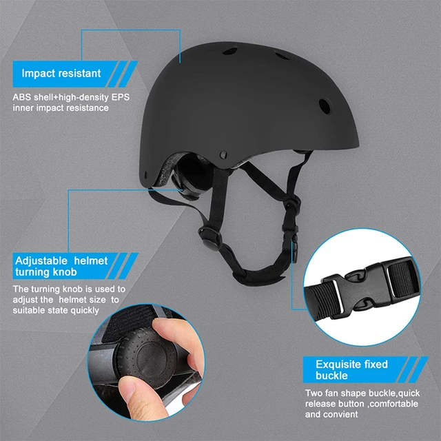 Kids Adjustable Helmet Suitable for Ages 3-14 Years Toddler Sports Protective Gear Set Knee Elbow Wrist Pads for Wheel Sports 5