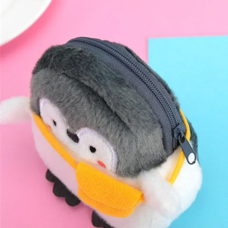 Penguin Plush Coin Purse Shoulder Bag Girls Valentine Gifts