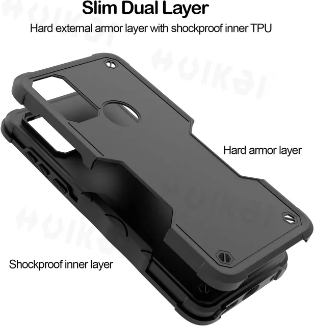 Shockproof Hybrid Protection Case For Moto G Pure G Power 2022 Edge E7 G71 G60 G51 G31 G52 G71 G22 Heavy Duty Smooth Grip Cover 6