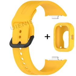 Silicone Sport Strap and Protective Cover for Redmi Watch 5 (Vibrant yellow)