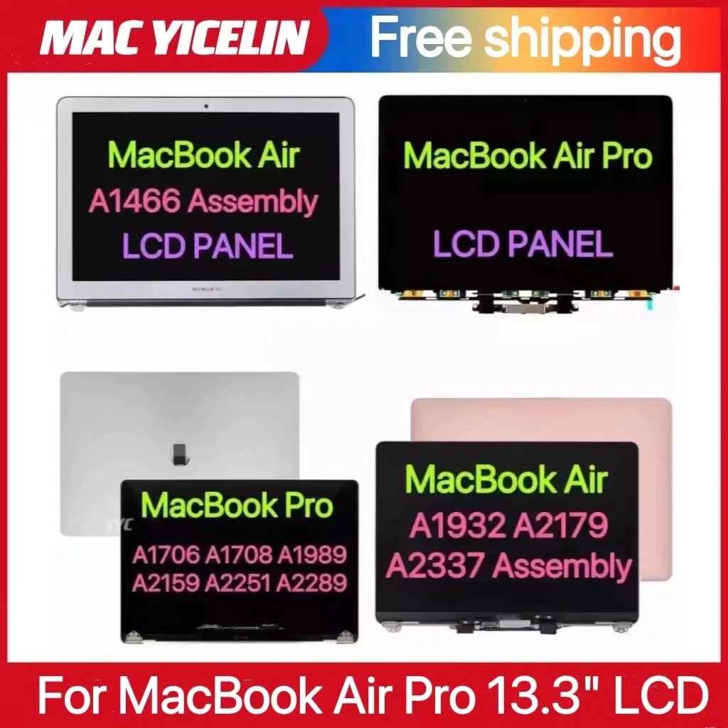 ЖК-экран CELIN для MacBook Pro Air 13 '&#x27A1706 A1708 A1989 A2159 A2289 A2251 ЖК-дисплей в сборе 2018 2019 2020