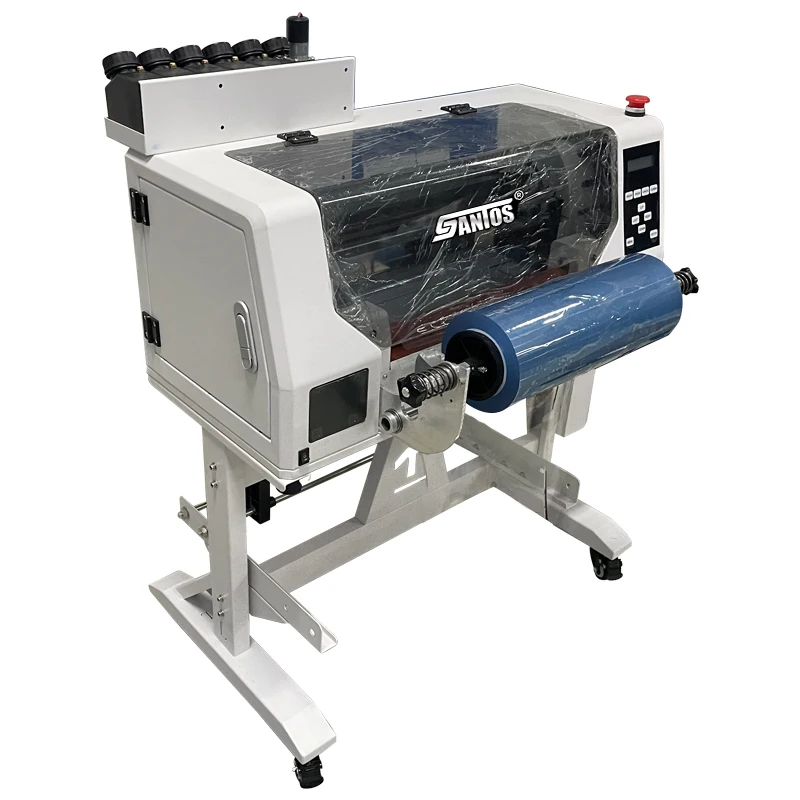 30cm DX7 UV DTF 스티커 프린터 이중 CMYK 인쇄 AB 필름 UV D..