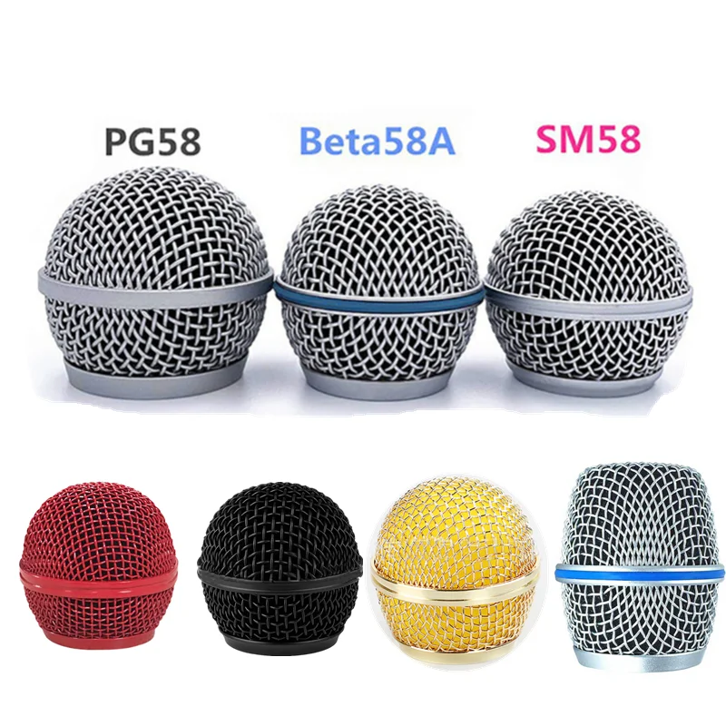 

Replacement Metal Microphone Grille Replacing Professional Party Mic Head Part Accessories For Shure Beta58a Wireless Microphone