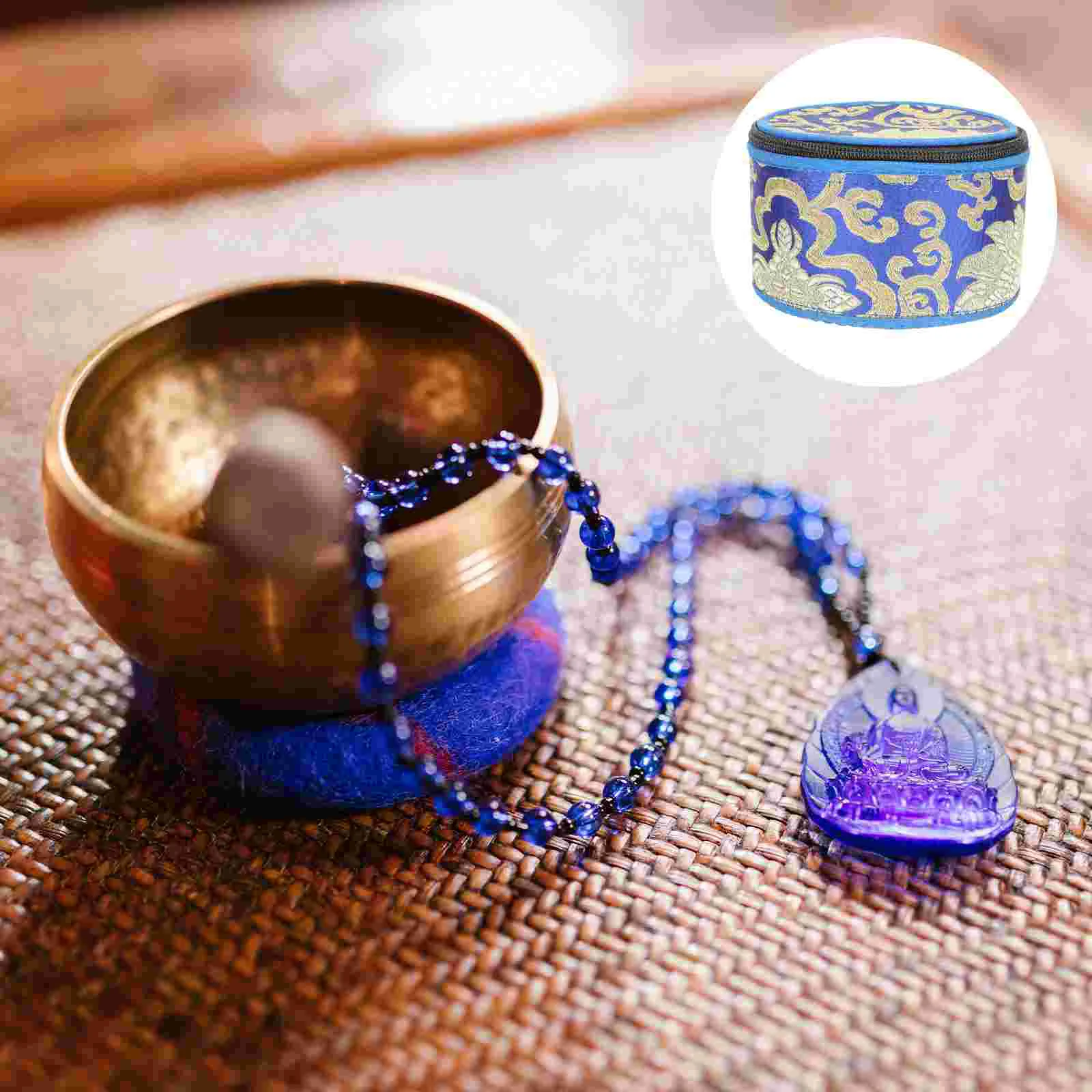 

Singing Bowl Storage Bag Delicate Singing Bowl Carry Case Small Storage Container