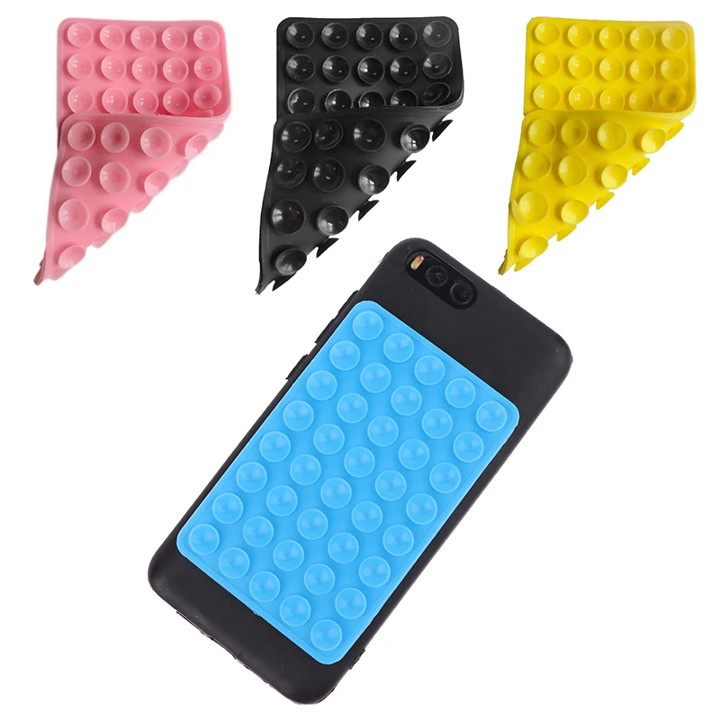 Color Backed Adhesive Silicone Suction Pad