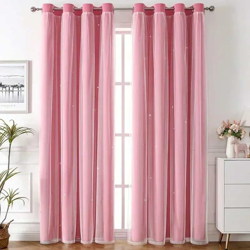 

21568-STB-Curtains for Screen Living Room Bedroom Villa High Window Customized