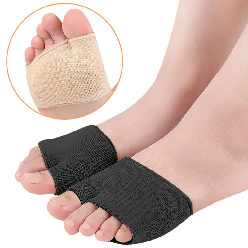 Silicone Gel Half Insoles for Metatarsal Forefoot Pain Relief Shoe Pads Ball of Foot Cushions For Hallux Valgus Corrector Socks