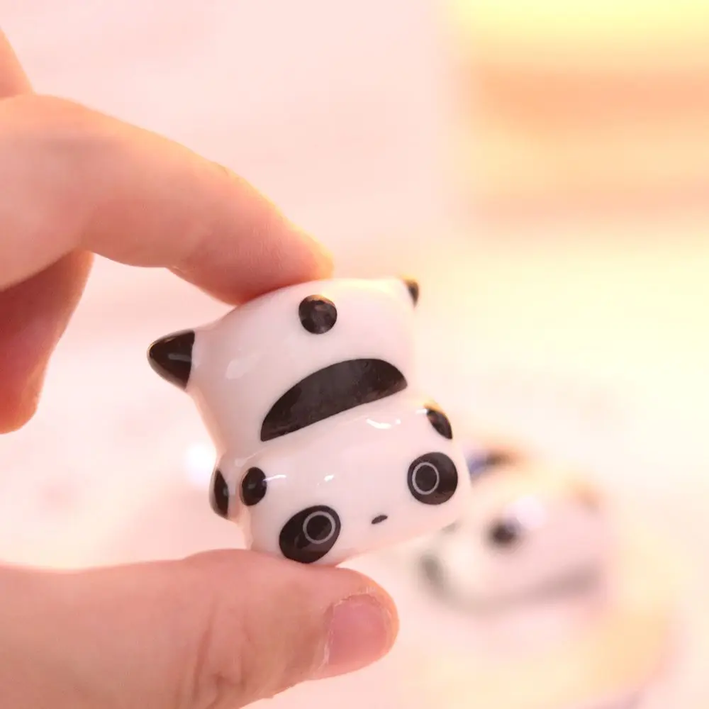 

Japanese Ceramic Panda Tableware Kitchen Dining Decor Chopsticks Rack Fork Chopstick Holder Spoon Holder