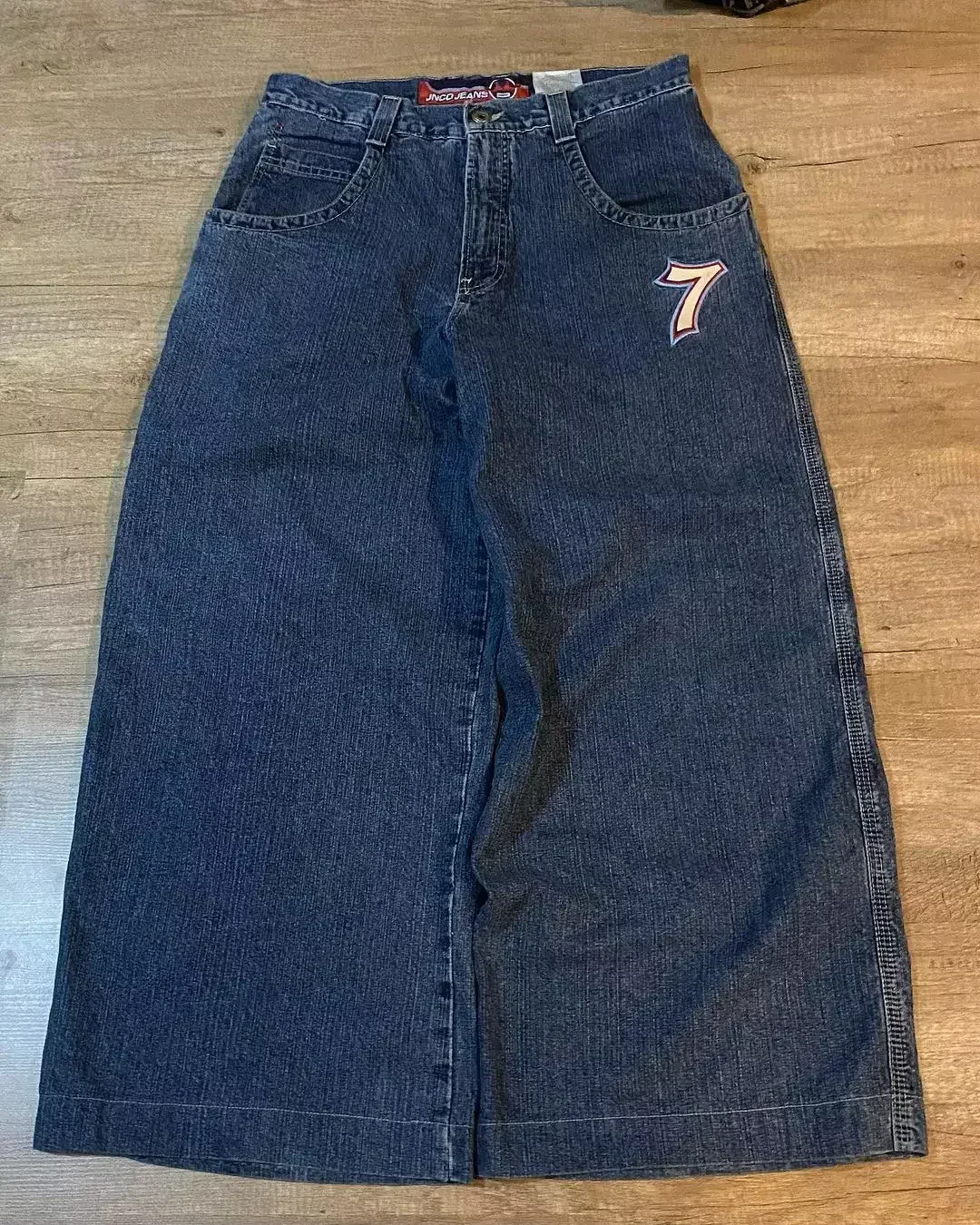 Jnco Baggy Jeans Hip Hop Rock Embroidery Pattern Men Women 2023 New Fashion Streetwear Retro Harajuku High Waist Wide Leg Jeans