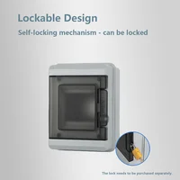 กล่องรวมสายไฟฟ้ารุ่น HT ซีรีส์ใหม่ แบบ 2/3/5/8/12/15/18/24 ทาง ผลิตจากพลาสติก PC สำหรับใช้งานภายนอกอาคาร ป้องกันน้ำระดับ IP65 กล่องสวิตช์ 4