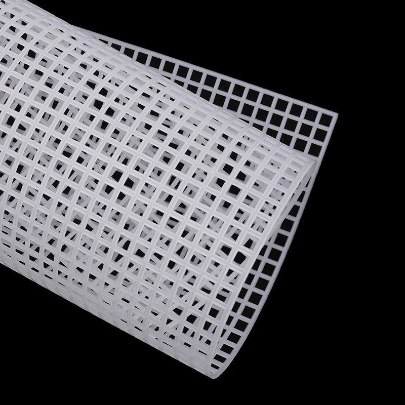 Handcraft Latch Hook Bags Made Plastic Grid Hook Crafts Accessory Plastic Mesh Cloth For Bag Rug Thread Hook Craft Supplies