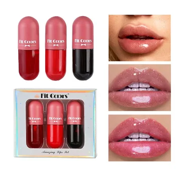 Giorno Notte Volume istantaneo Labbra Olio carnoso Idratante Riparatore Ridurre le labbra Linea sottile Cosmetici Trucco Lip Gloss Rossetto