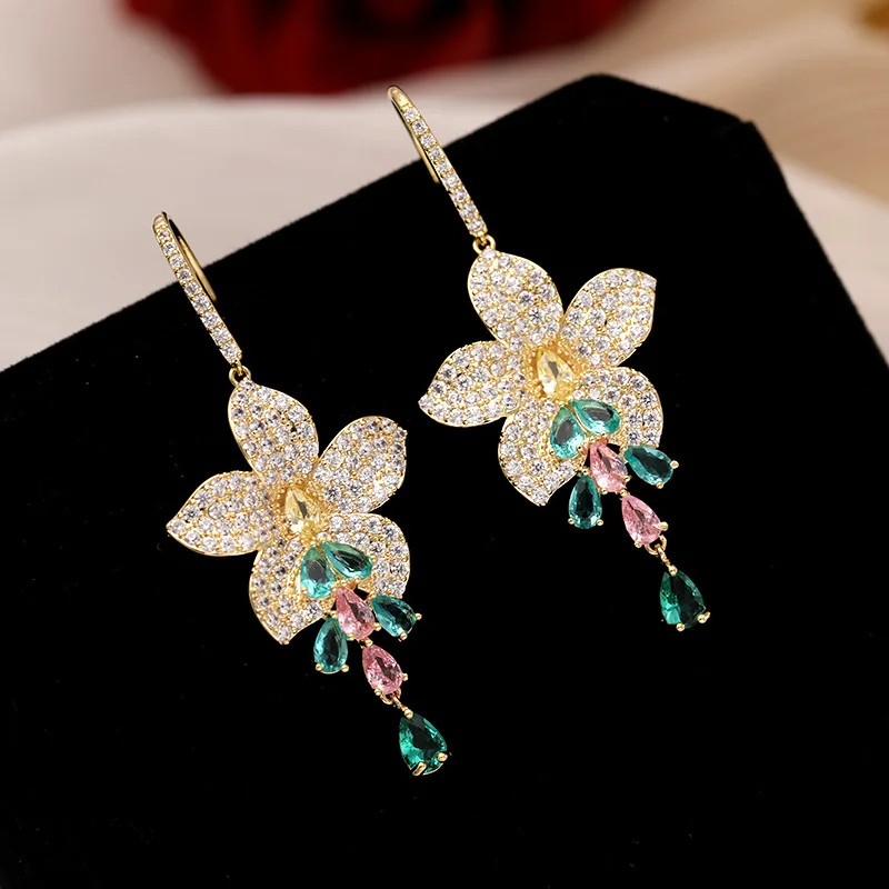 Oval Zirconia Tassel