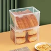 Food Grade Hermetic Containers for Food Transparent Sealed Plastic Container with Lid Breadboxes for Bread Storage Kitchen 6