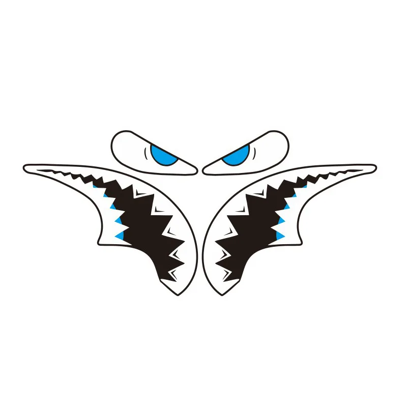 Waterproof Shark-Themed Bicycle Frame Decal