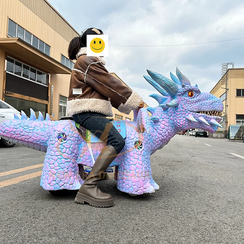 Amusement Park Electric Dinosaur Ride on Shopping Mall Scooter for Kids