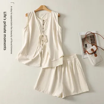 Elegant Artistic plus Size Summer Fashionable Top Bottoms Set Women's Short Sleeve Cotton Polyester Casual Outfit Ensemble