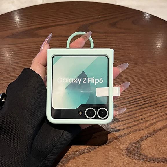 Liquid Silicone Ring Bracket Shockproof Case with Screen Protector Film