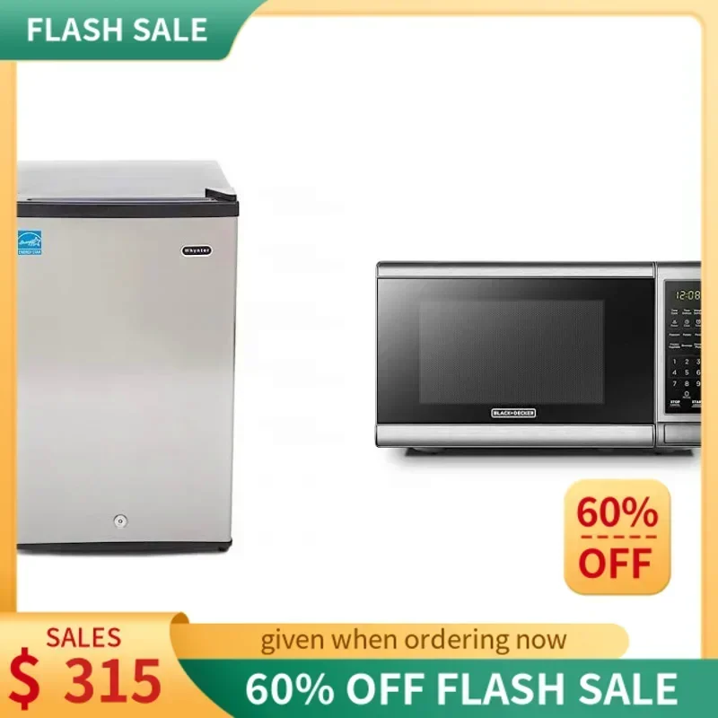 QWWhynter CUF-210SS Mini,2.1 Cubic Foot Energy Star Rated Small Upright Freezer with Lock,Stainless Steel,Black & BLACK DEC